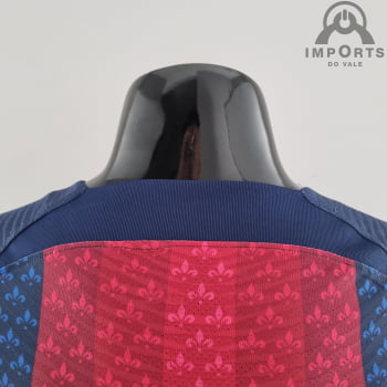 Camisa Paris Saint-Germain 22/23 Ed. Concept Versão Jogador Vermelha/azul + Personalização Grátis
