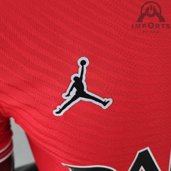 Camisa Paris Saint-Germain 22/23 Ed. Concept Versão Jogador Vermelha + Personalização Grátis