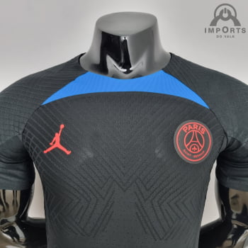 Camisa Paris Saint-Germain 22/23 Versão Jogador Treino - Preto