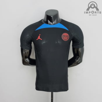 Camisa Paris Saint-Germain 22/23 Versão Jogador Treino - Preto