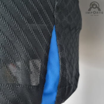 Camisa Paris Saint-Germain 22/23 Versão Jogador Treino - Preto
