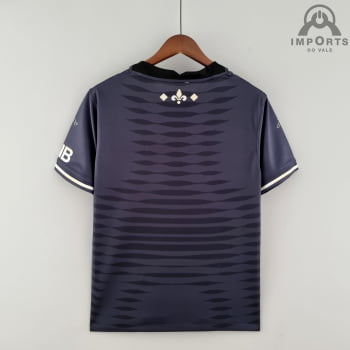 Camisa Paris Saint-Germain 22/23 Treino Versão Torcedor Preta + Personalização Grátis 