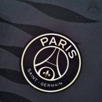 Camisa Paris Saint-Germain 22/23 Treino Versão Torcedor Preta + Personalização Grátis 