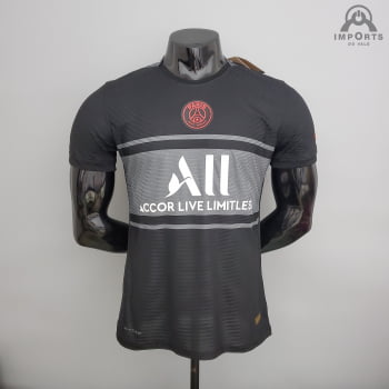 Camisa Paris Saint-Germain (PSG) III 21/22 Versão Jogador + Personalização Grátis