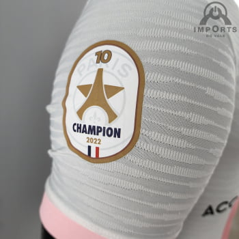 Camisa Paris Saint-Germain ll 21/22 Versão Jogador Ed. Especial 10° Título Francês + Personalização Grátis