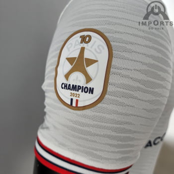 Camisa Paris Saint-Germain lV 21/22 Versão Jogador E. Especial 10° Título Francês + Personalização Grátis