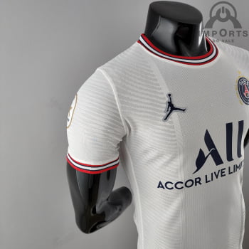 Camisa Paris Saint-Germain lV 21/22 Versão Jogador E. Especial 10° Título Francês + Personalização Grátis