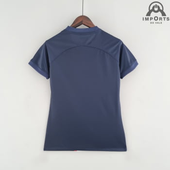 Camisa Paris Saint-Germain (PSG) I 22/23 Versão Feminina + Personalização Grátis 