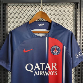 Camisa Paris Saint-Germain (PSG) I 23/24 Versão Torcedor + Personalização Grátis