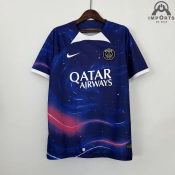 Camisa Paris Saint-Germain (PSG) Versão Torcedor Ed. Especial Azul + Personalização Grátis Camisa Paris Saint-Germain (PSG) Versão Torcedor Ed. Especial Azul + Personalização Grátis