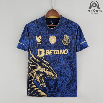 Camisa Porto 22/23 Versão Torcedor Ed. Especial Azul + Personalização Grátis