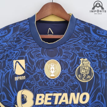 Camisa Porto 22/23 Versão Torcedor Ed. Especial Azul + Personalização Grátis