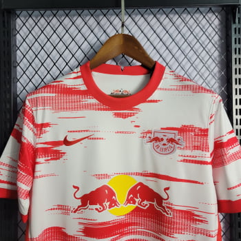 Camisa RB Leipzig I 21/22 Versão Torcedor + Personalização Grátis