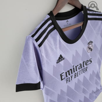 Camisa Real Madrid ll 22/23 Versão Feminina + Personalização Grátis