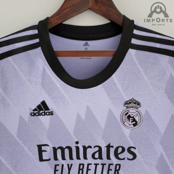 Camisa Real Madrid ll 22/23 Versão Feminina + Personalização Grátis