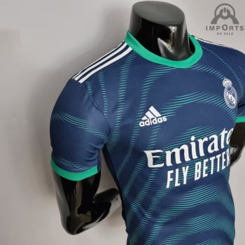 Camisa Real Madrid 22/23 Versão Jogador Classica Azul + Personalização Grátis