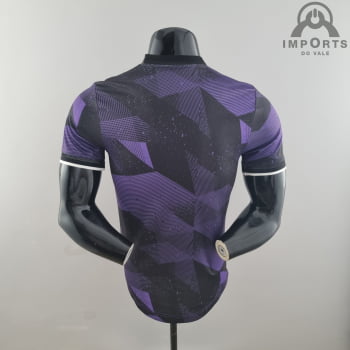 Camisa Real Madrid 22/23 Versão Jogador Ed. Especial + Personalização Grátis - Roxo com Preto