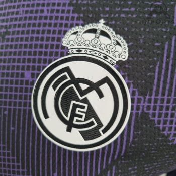 Camisa Real Madrid 22/23 Versão Jogador Ed. Especial + Personalização Grátis - Roxo com Preto