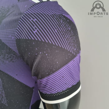 Camisa Real Madrid 22/23 Versão Jogador Ed. Especial + Personalização Grátis - Roxo com Preto