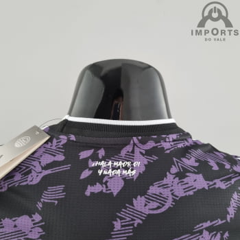 Camisa Real Madrid 22/23 Versão Jogador Ed. Especial Perto/lilás + Personalização Grátis 
