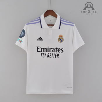 Camisa Real Madrid l 22/23 Versão Torcedor Final da Champions League + Personalização Grátis