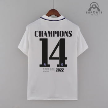 Camisa Real Madrid l 22/23 Versão Torcedor Final da Champions League + Personalização Grátis