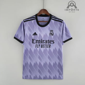 Camisa Real Madrid ll 22/23 Versão Torcedor + Personalização Grátis