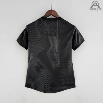 Camisa Real Madrid 2022 Versão Feminina Edição Especial Y3- Preto