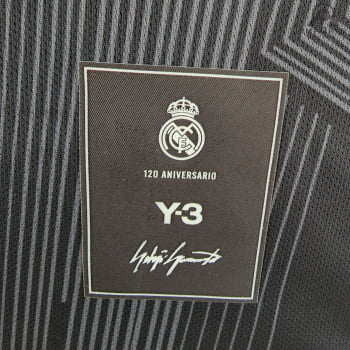 Camisa Real Madrid 2022 Versão Feminina Edição Especial Y3- Preto