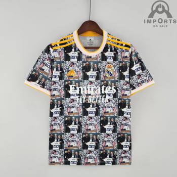 Camisa Manga Longa Real Madrid l 21/22 Versão Jogador - Final da Champion  League + Personalização Grátis - Imports do vale