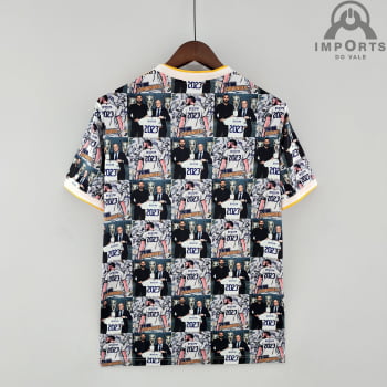 Camisa Real Madrid 22/23 Ed. Comemorativa Benzema Versão Torcedor + Personalização Grátis