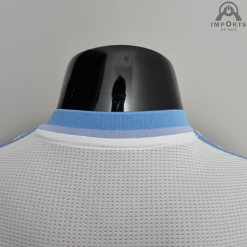Camisa Real Madrid 22/23 Edição Especial Versão Jogador + Personalização Grátis - Branco/azul