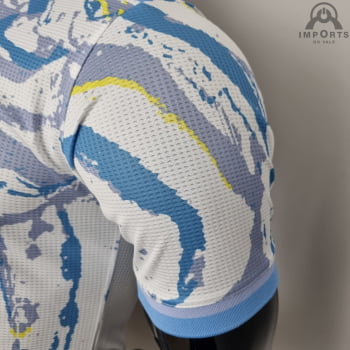 Camisa Real Madrid 22/23 Edição Especial Versão Jogador + Personalização Grátis - Branco/azul
