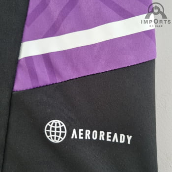Camisa Real Madrid 22/23 Versão Torcedor Treino - Preta/Roxo