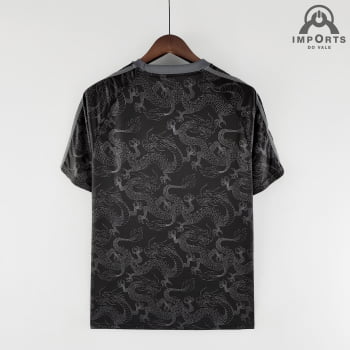 Camisa Real Madrid 22/23 Versão Torcedor Ed. Especial Dragão Preto + Personalização Grátis
