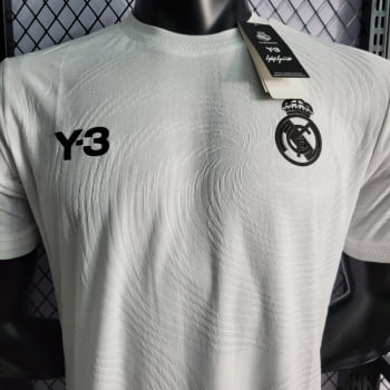 Camisa Real Madrid 22/23 Versão Jogador Y-3 Ed. Comemorativa 120 anos Branca + Personalização Grátis