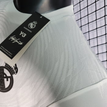 Camisa Real Madrid 22/23 Versão Jogador Y-3 Ed. Comemorativa 120 anos Branca + Personalização Grátis