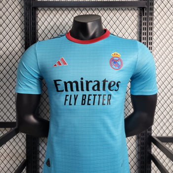 Camisa Real Madrid 23/24 Versão Jogador Ed. Especial Clásica Azul + Personalização Grátis 