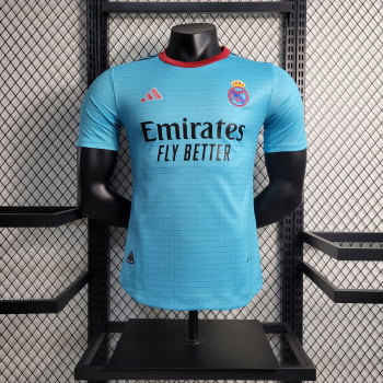 Camisa Real Madrid 23/24 Versão Jogador Ed. Especial Clásica Azul + Personalização Grátis 
