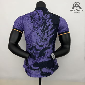 Camisa Real Madrid 23/24 Versão Jogador Ed. Especial Roxa/preta + Personalização Grátis
