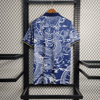 Camisa Gola Polo Real Madrid 23/24 Ed. Especial Dragão Azul