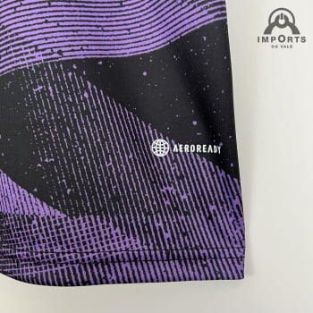 Camisa Real Madrid 23/24 Versão Torcedor Ed. Especial Preta/roxa + Personalização Grátis
