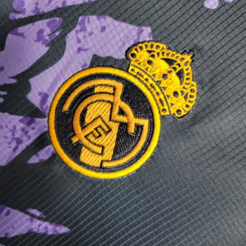 Camisa Gola Polo Real Madrid 23/24 Versão Torcedor Ed. Especial Roxa