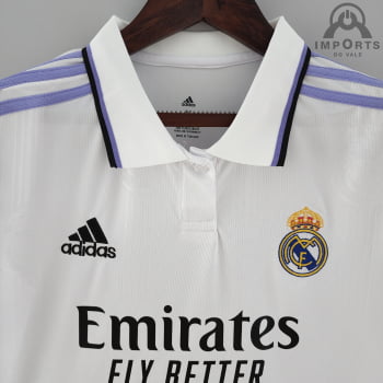 Camisa Real Madrid I 22/23 Versão Feminina + Personalização Grátis