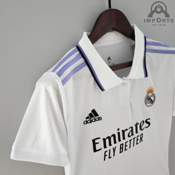 Camisa Real Madrid I 22/23 Versão Feminina + Personalização Grátis