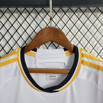 Camisa Real Madrid I 23/24 Versão Feminina + Patchs + Personalização Grátis