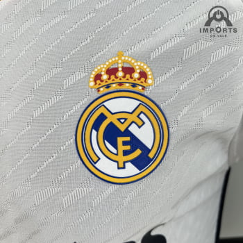 Camisa Real Madrid I 23/24 Versão Jogador + Patchs + Personalização Grátis