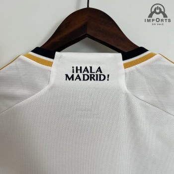 Camisa Real Madrid I 23/24 Versão Torcedor + Patchs + Personalização Grátis