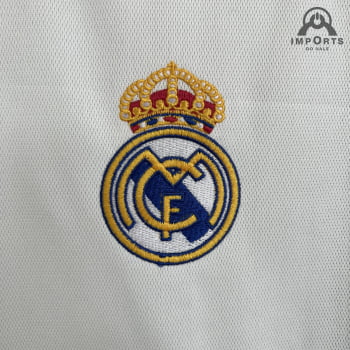 Camisa Real Madrid I 23/24 Versão Torcedor + Patchs + Personalização Grátis Camisa Real Madrid I 23/24 Versão Torcedor + Patchs + Personalização Grátis
