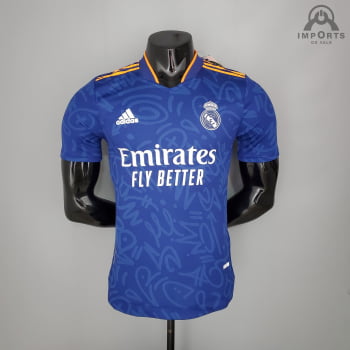 Camisa Real Madrid II 21/22 Versão Jogador + Personalização Grátis